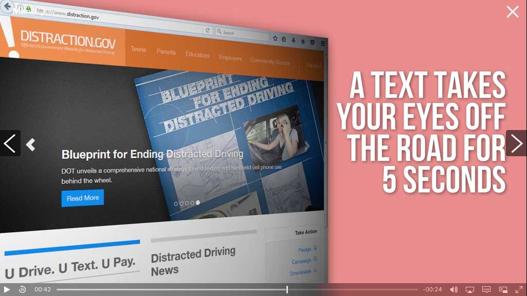 Defensive Driving - Distracted Driving Sample Image