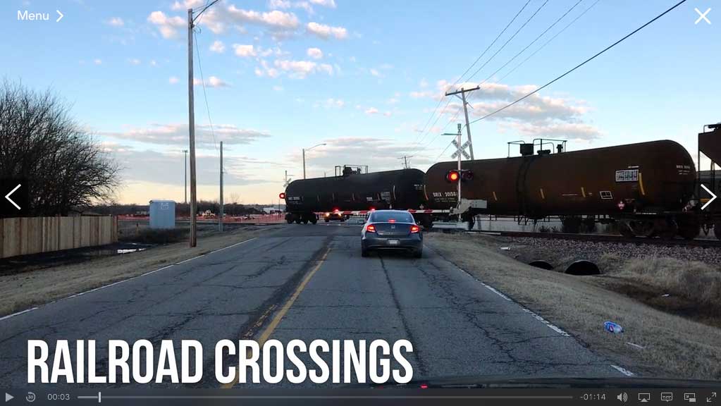 Defensive Driving - Railroad Crossing Sample Image